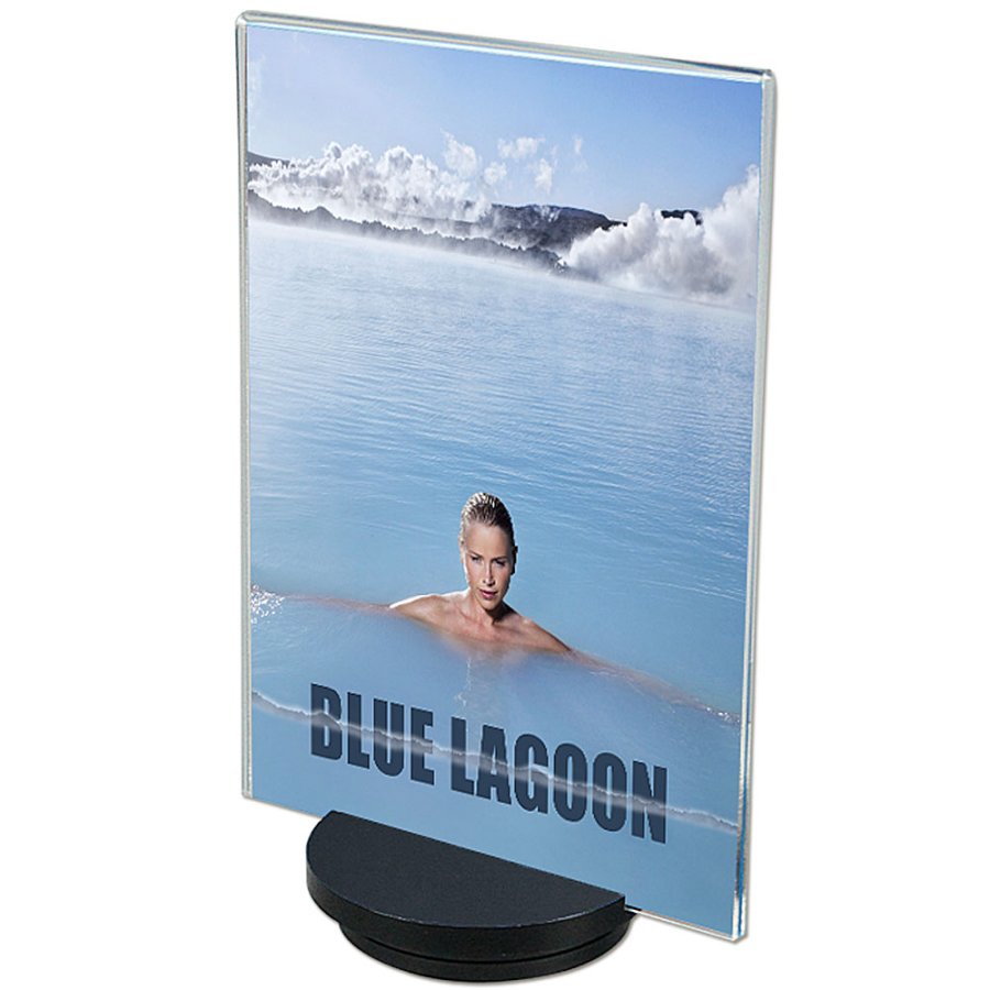 Turn Menust&auml;ll vertikal svart - A5 - 14,8x21 cm - svart