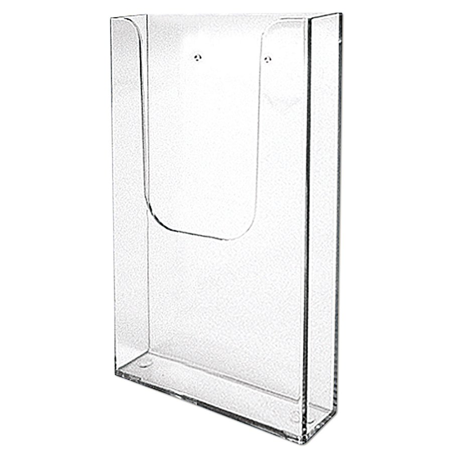 Akryl Broschyrh&aring;llare f&ouml;r v&auml;gg - vertikal - Flyer - M65 - 9,9x21 cm