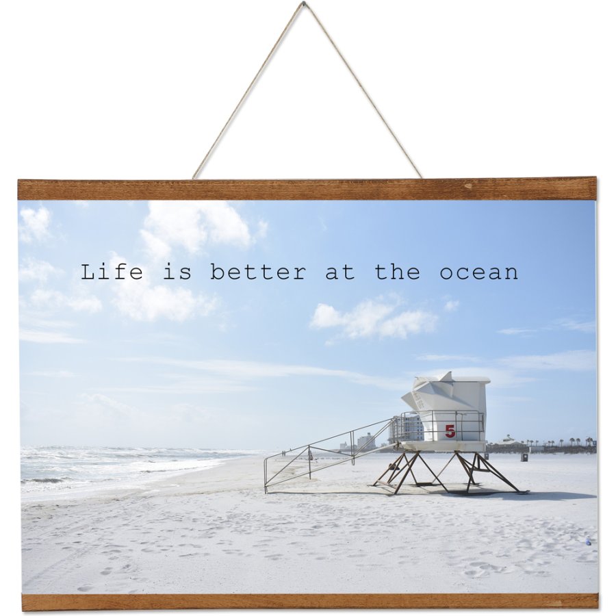 Tr&auml;affischh&auml;ngare i m&ouml;rk bok. affischtavla i tr&auml;, magnetisk - 50cm set