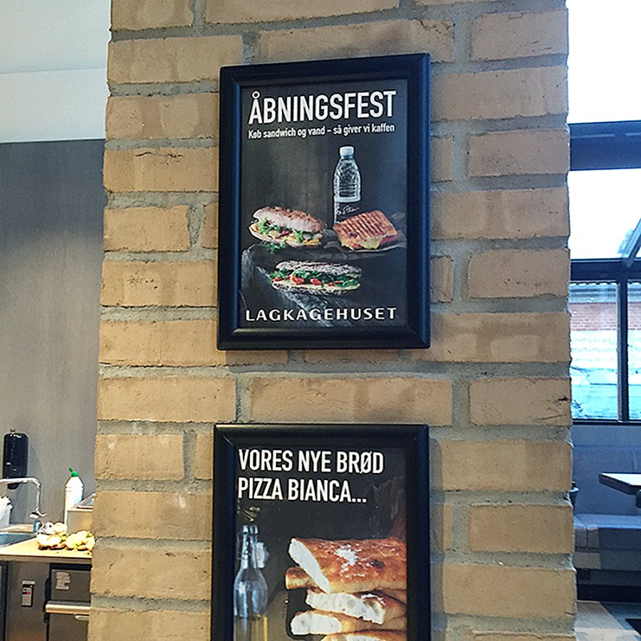 Opti sn&auml;ppramar, alu/svart, 25 mm, A4