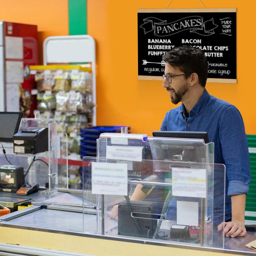 Tr&auml;affischh&auml;ngare i ljus bok. affischtavla i tr&auml;, magnetisk - 40cm set