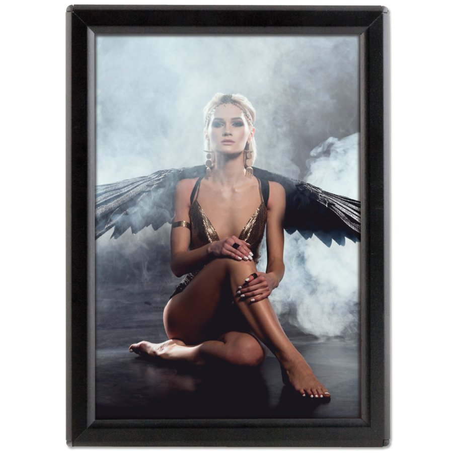 Opti Alu sn&auml;ppramar - 14 mm - A6 - svart