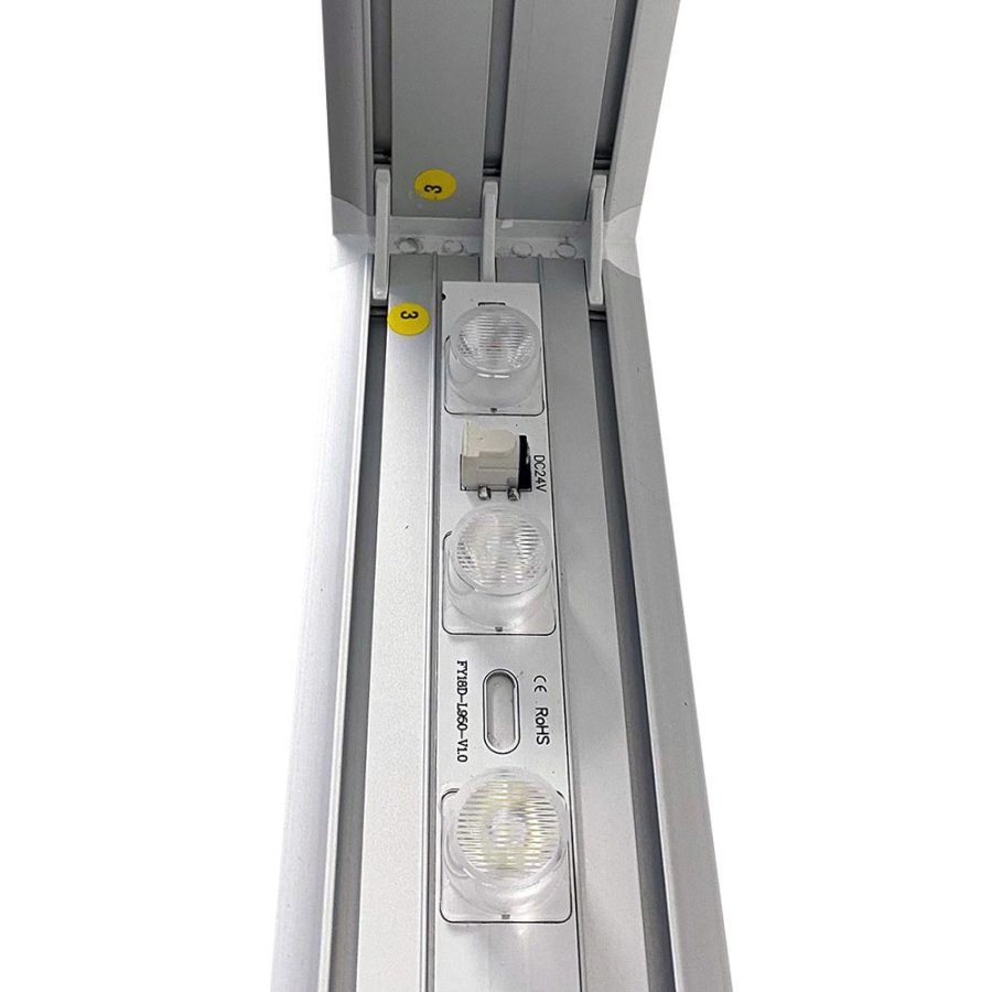 LED -Tex Light stand display dubbelsidig 85x200cm