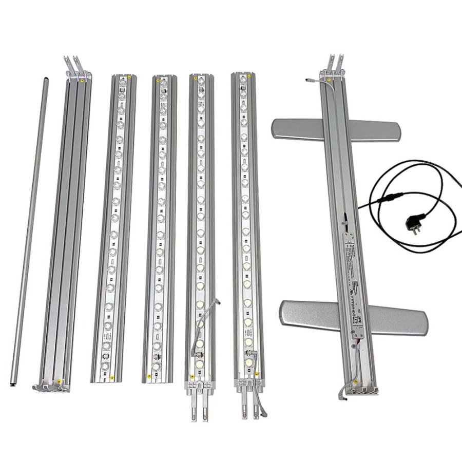 LED -Tex Light stand display dubbelsidig 85x200cm