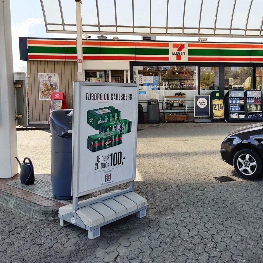 Heavy Outdoor Sign Betongst&auml;ll - 100x140 cm - silver