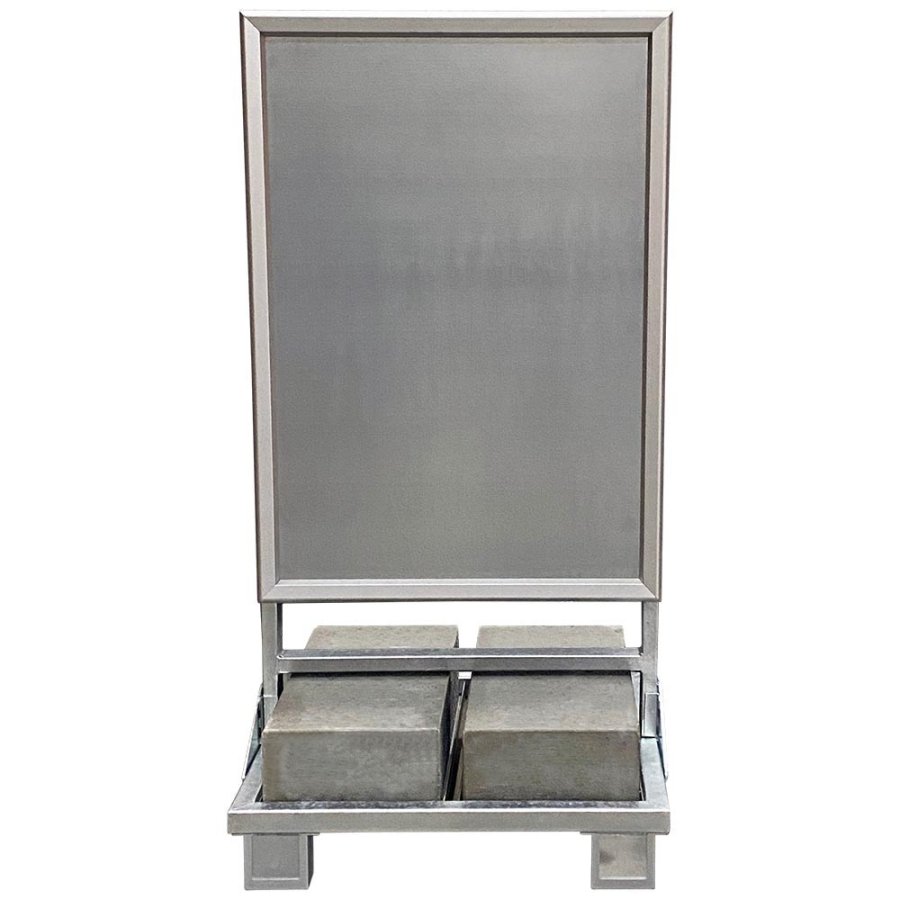 Heavy Outdoor Sign Betonstander, alu/gr&aring;, 70 x 100 cm