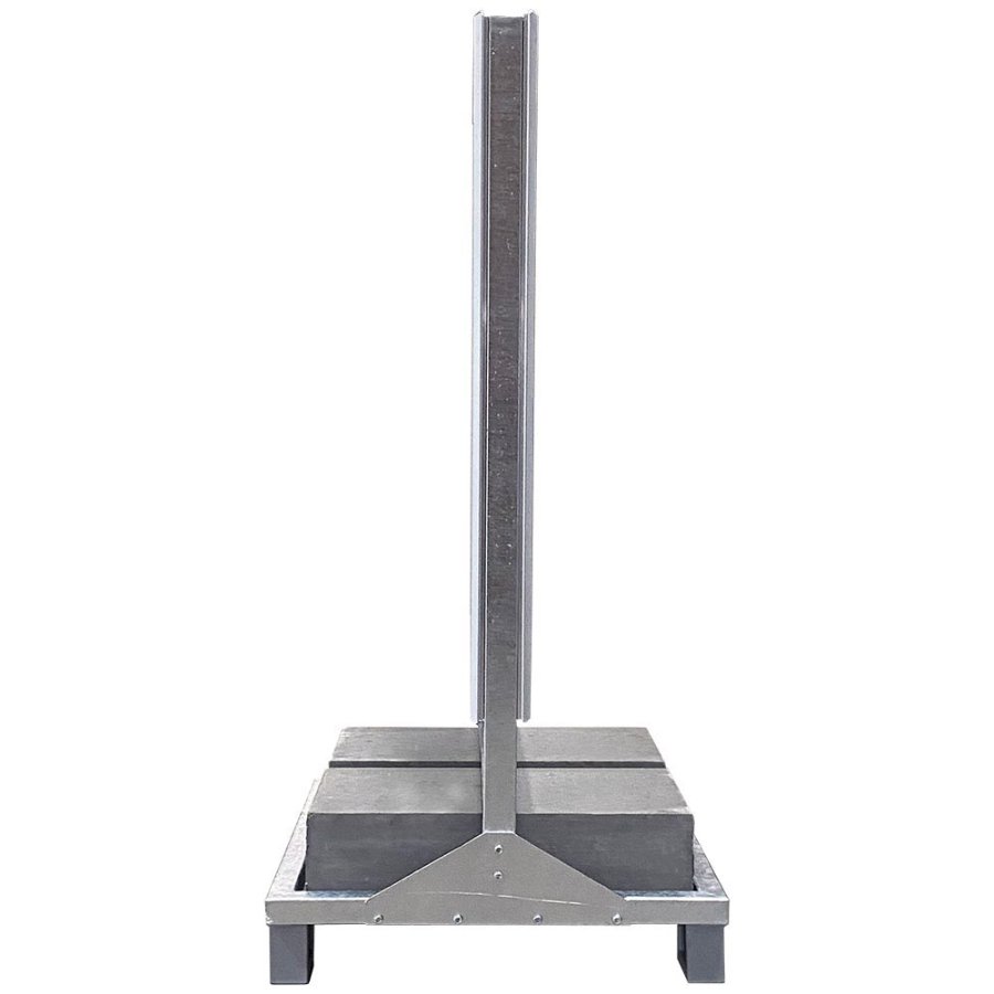 Heavy Outdoor Sign Betonstander, alu/gr&aring;, 70 x 100 cm