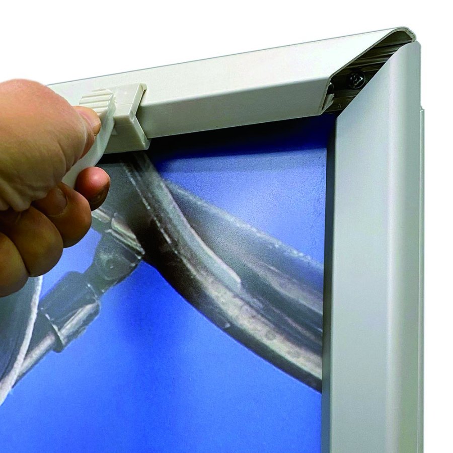 Heavy Outdoor Sign Betongstativ, alu/gr&aring;, A0