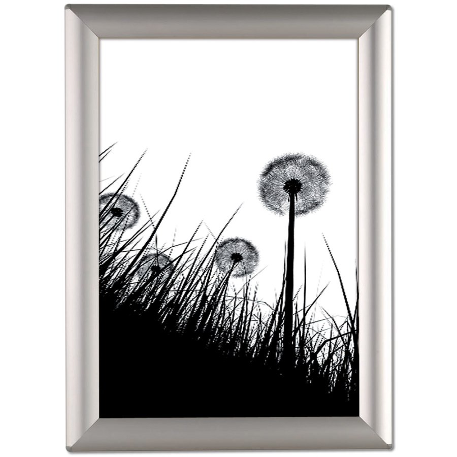 Fotosn&auml;ppramar, alu/silver, 25 mm, A4