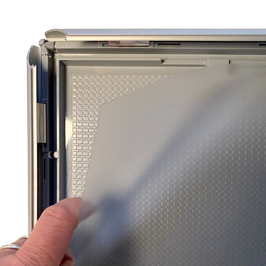 Opti Alu sn&auml;ppramar - 25 mm - 50x70 cm - silver