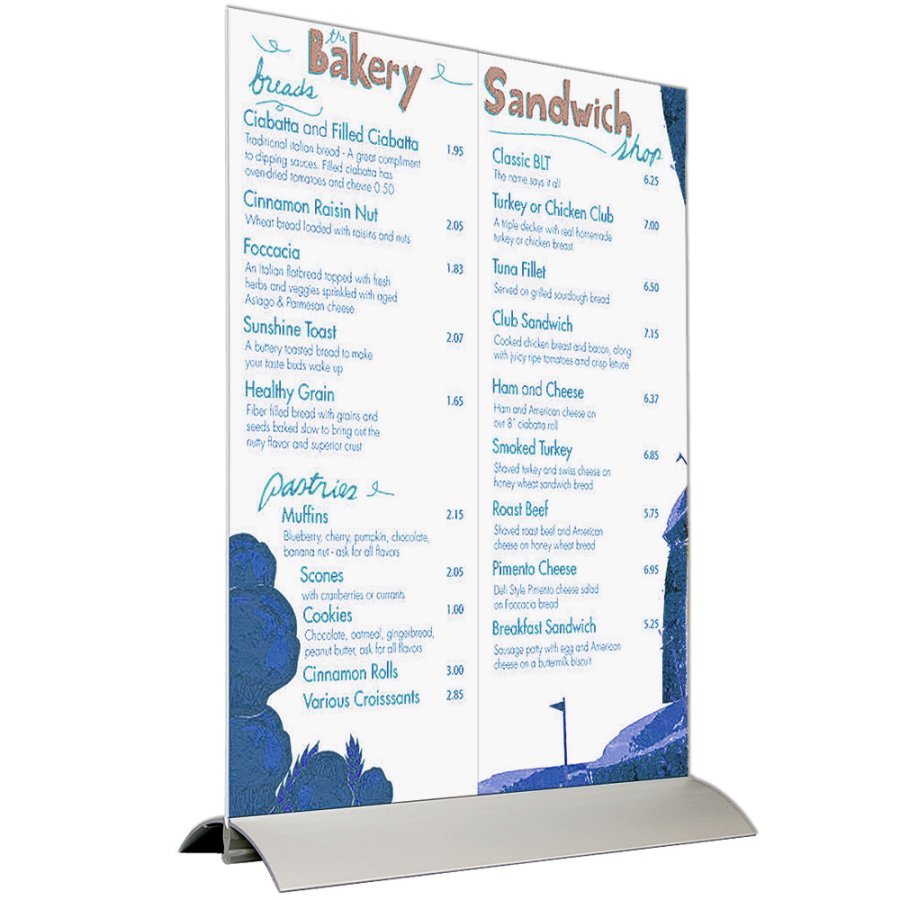 Swing Wing Menykorth&aring;llare vertikal - A5 - 14,8x21 cm