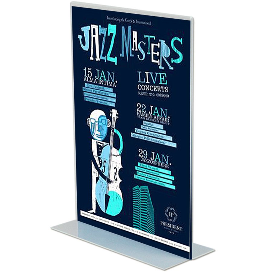 T - Menykorth&aring;llare vertikal - A4 - 21x29,7 cm