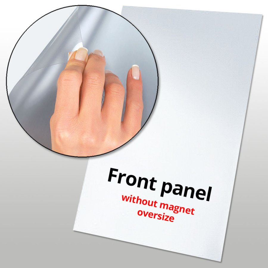 PET-frontplatta utan magnet - A1 (63x88cm)