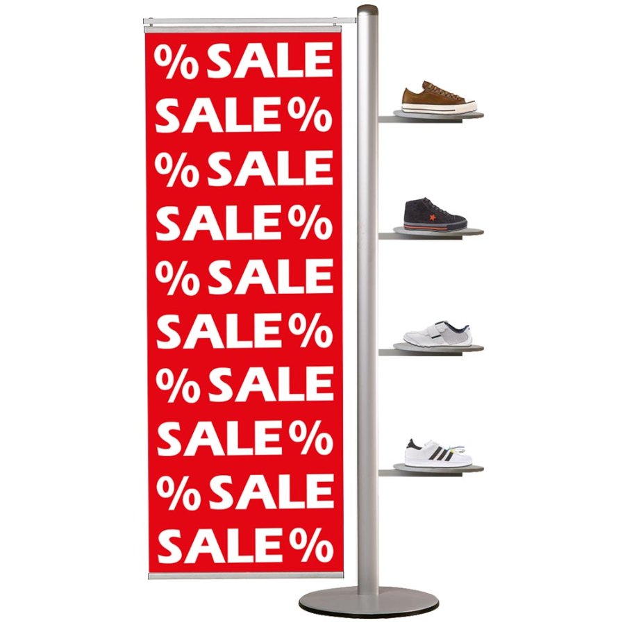 Bannerst&auml;ll, MultiStand, Dubbelsidig, 2 banner, 40 cm