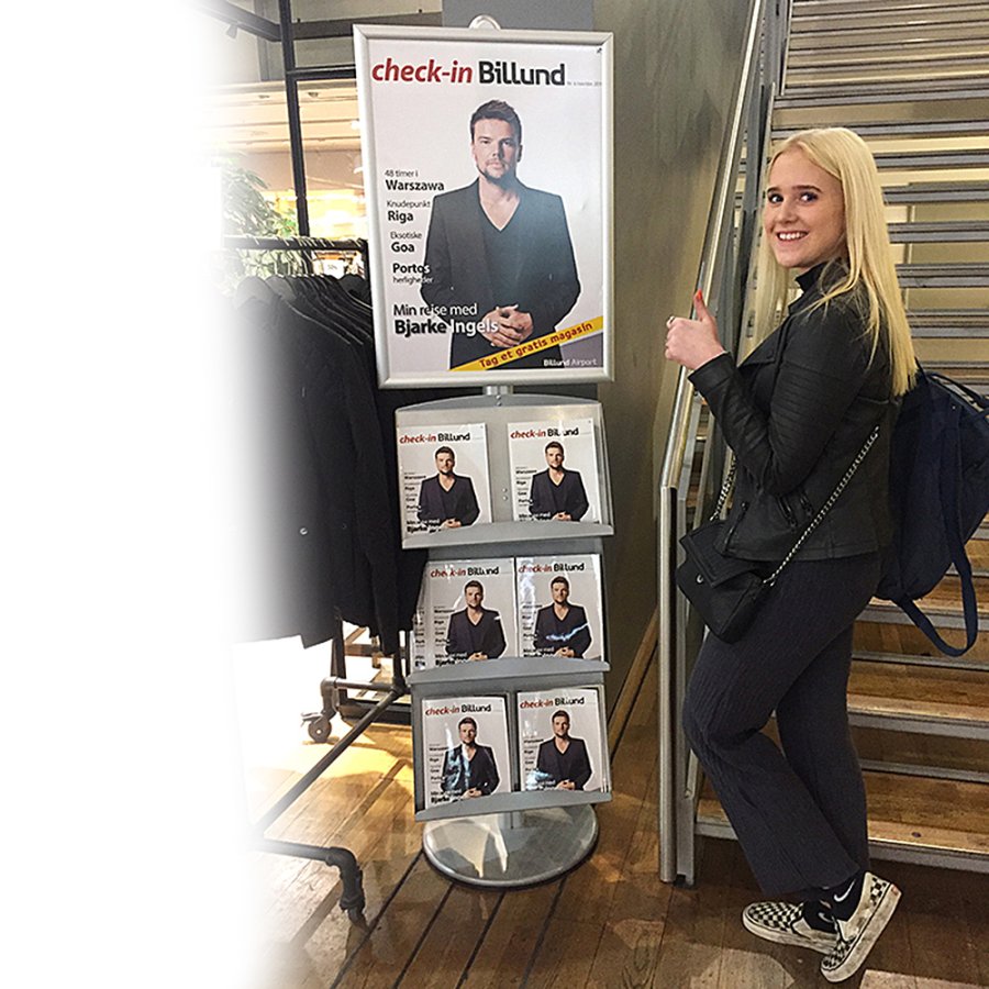 Multi Stander 3 - Enkelsidig Med 2 st&aring;lhyllor 25mm 1x60x85cm