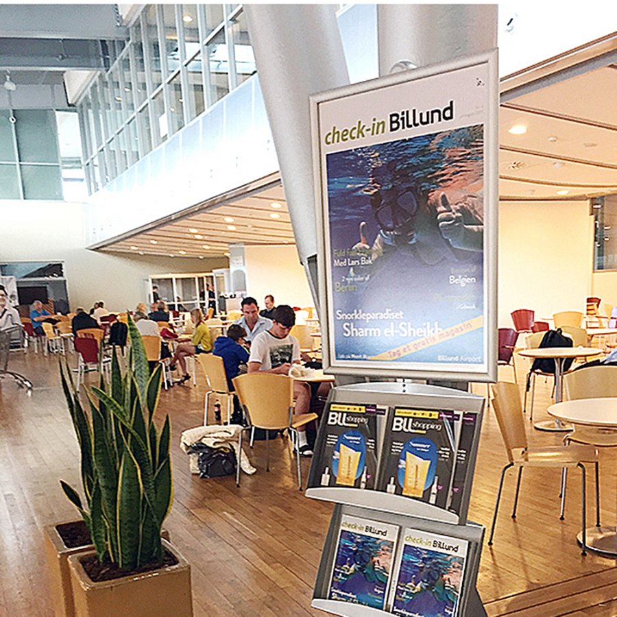 Multi Stand 3 - Enkelsidig Med 2 st&aring;lhyllor 25mm 1x70x100cm