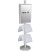 Multi Stand 4 - Dubbelsidig med 2 akrylhyllor 25mm 2 x 50x70cm #2