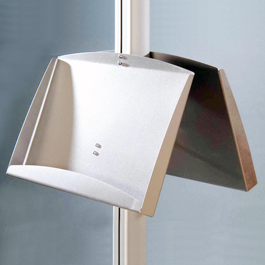 Flerstativ dubbelsidig - 6xA3 - 29,7x42 cm st&aring;lhyllor