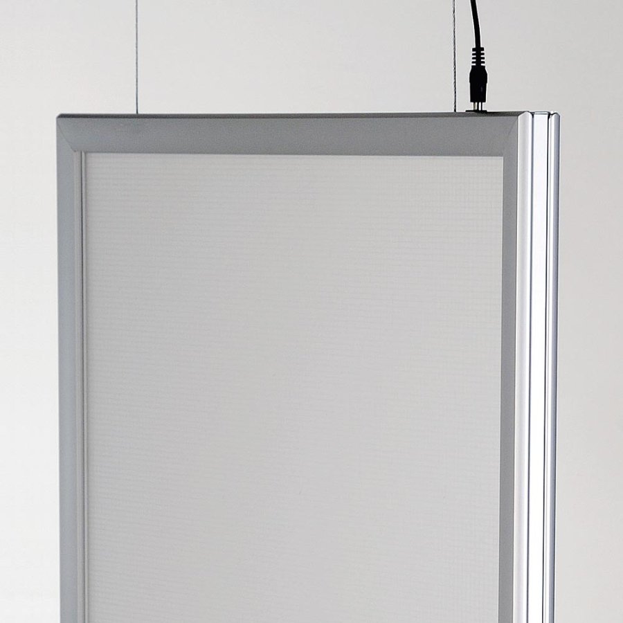 LED-ram, Dubbelsidig, vertikal, A2 - 42 x 59,4 cm