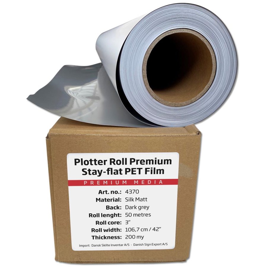 Plotterrulle Premium Stay-plat PET-film