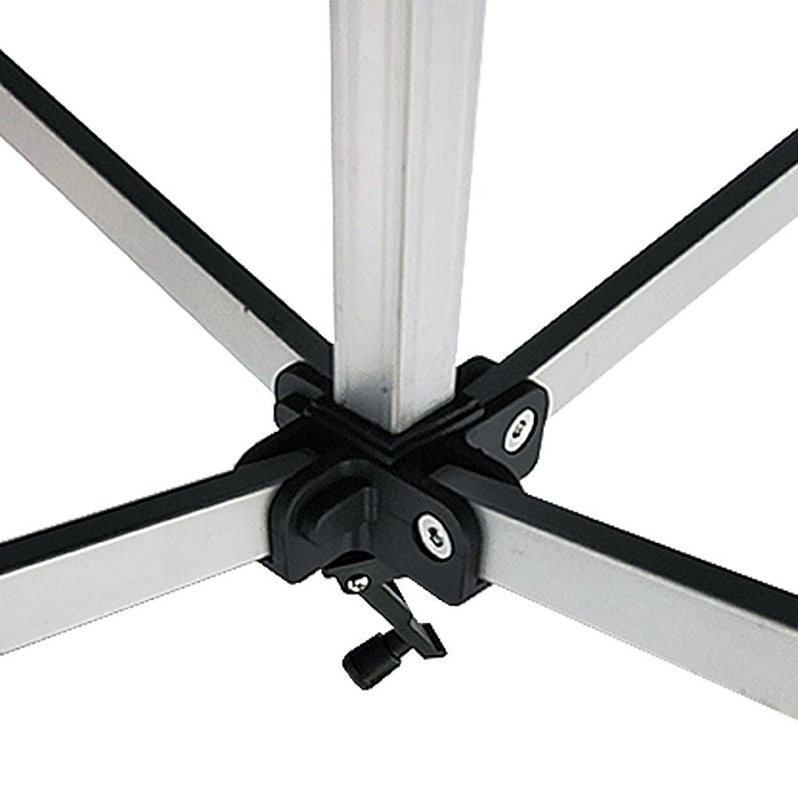 Eventt&auml;lt Lux, 3 x 6 m, alu/silver med svart topp