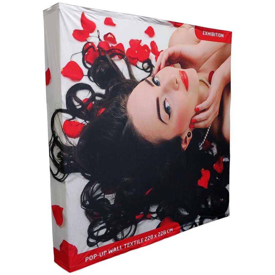 Pop-up v&auml;ggtextil modell 3x3 - utan banderoll