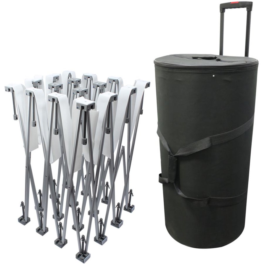 Pop-up v&auml;ggtextil modell 3x3 - utan banderoll