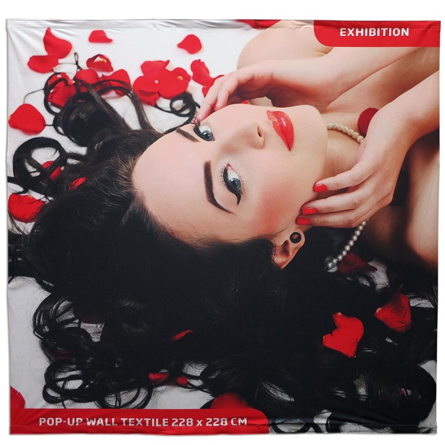 Pop-up v&auml;ggtextil modell 3x3 - utan banderoll