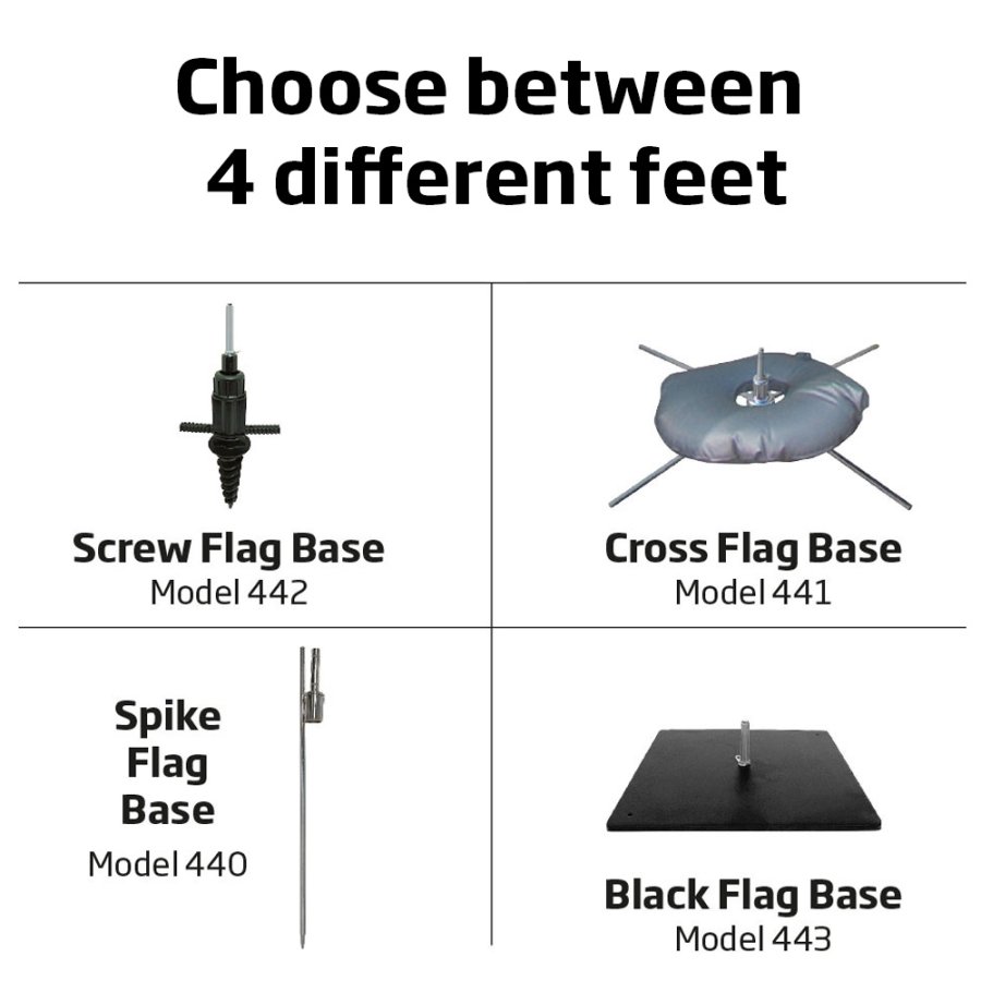 Stang til beachflaggaa, Outdoor Bow Flag, Medium