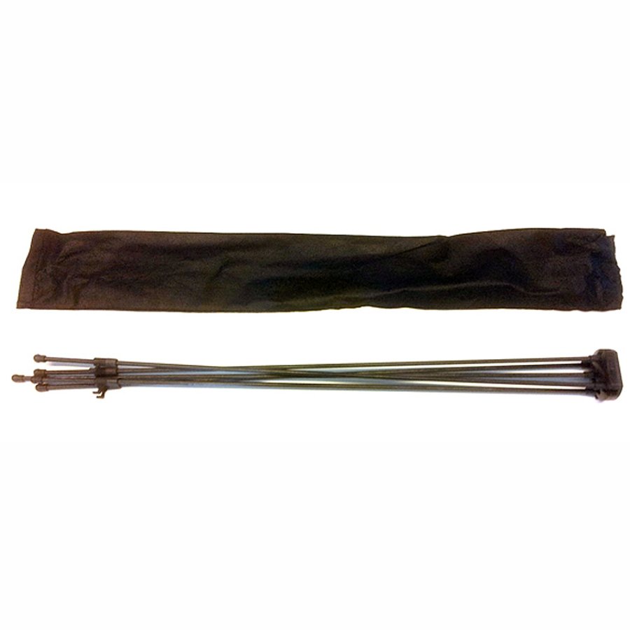 X-Banner 55x150cm utan banderoll och tryck - Svart