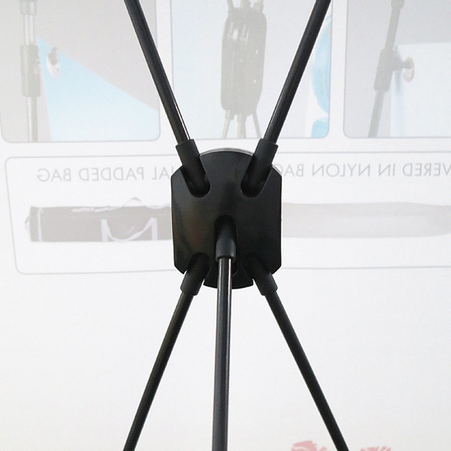 X-Banner 55x150cm utan banderoll och tryck - Svart