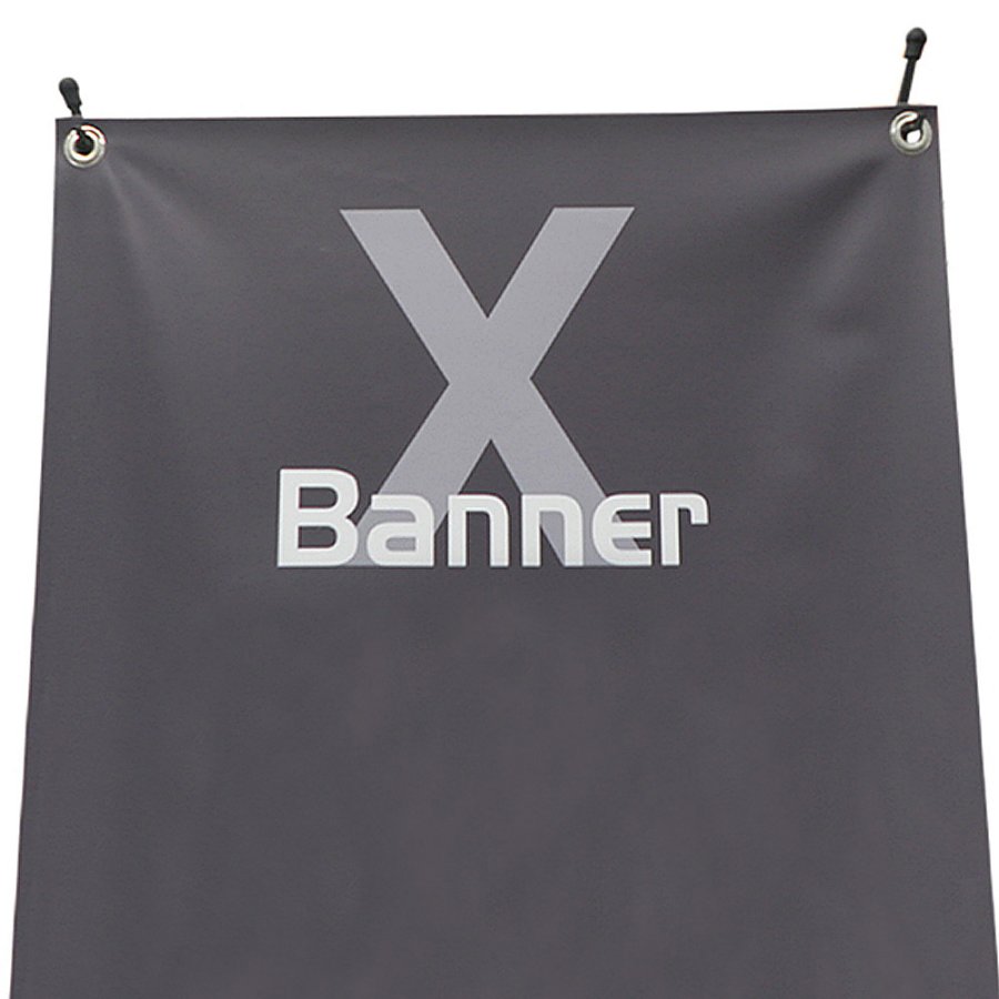X-Banner 55x150cm utan banderoll och tryck - Svart