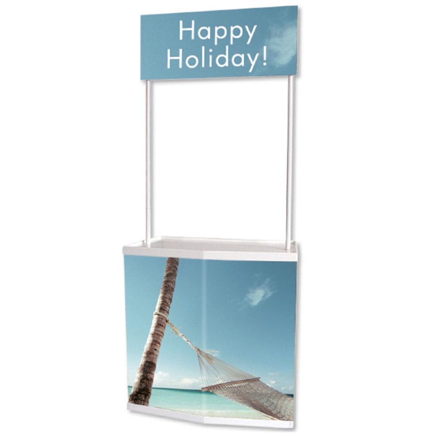 Basic Messe Disk White, med v&auml;ska