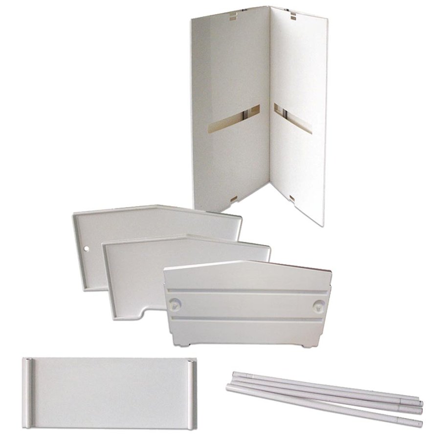 Basic Messe Disk White, med v&auml;ska