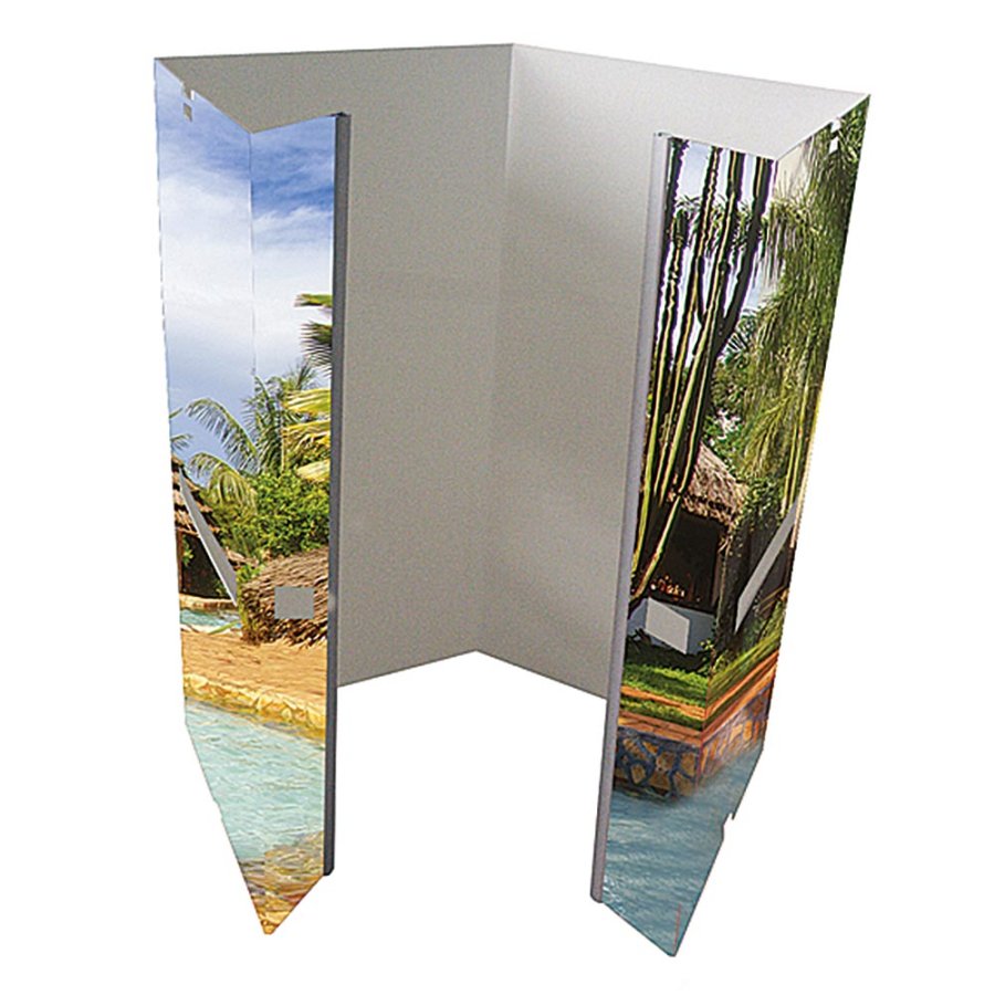 Basic Messe Disk White, med v&auml;ska