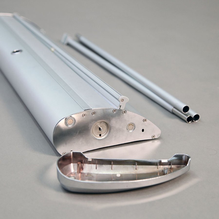 Expo Roll-up, silver, enkelsidig, 56 x 240 cm