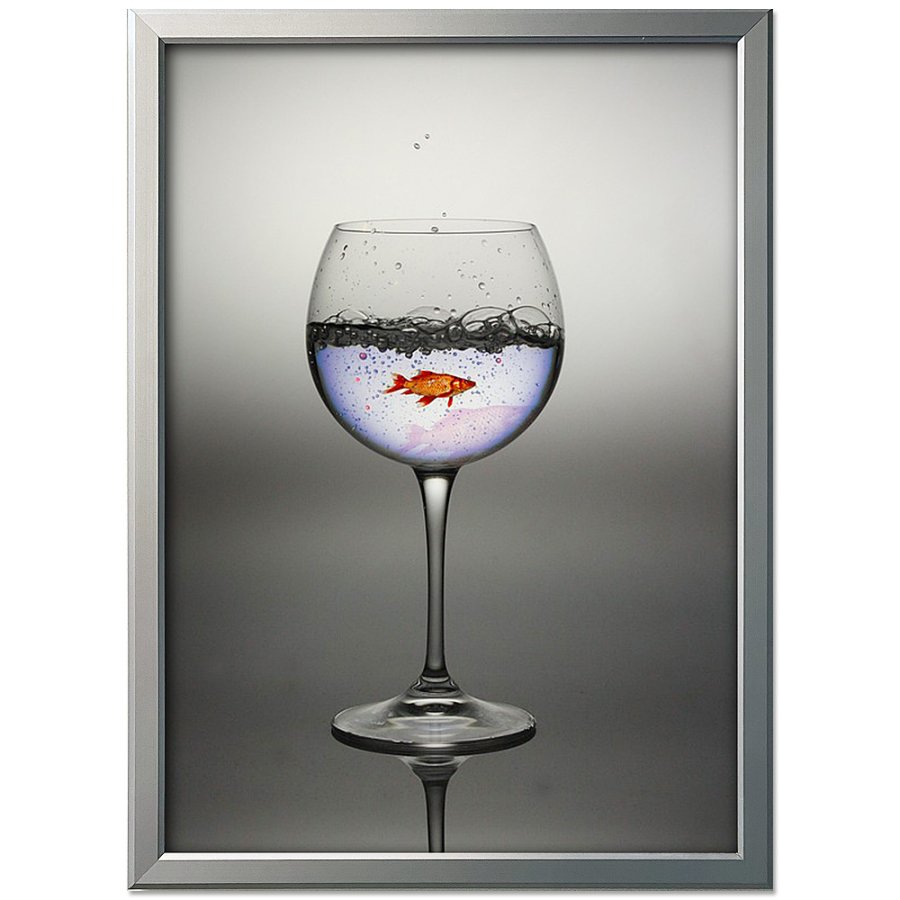 sn&auml;ppramar, alu/silver, 20 mm, 50x70 cm