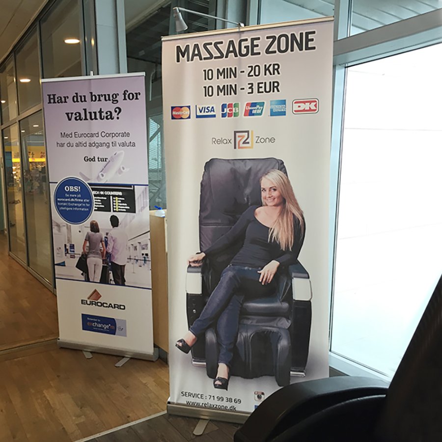 Basic Roll-up enkelsidig - 100x200 cm - silver