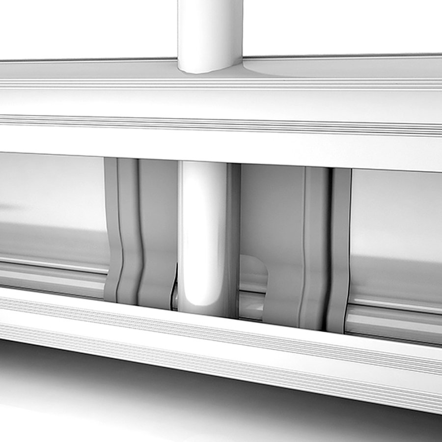 Standard Roll-up kassett, silver, enkelsidig, 85 x 200 cm