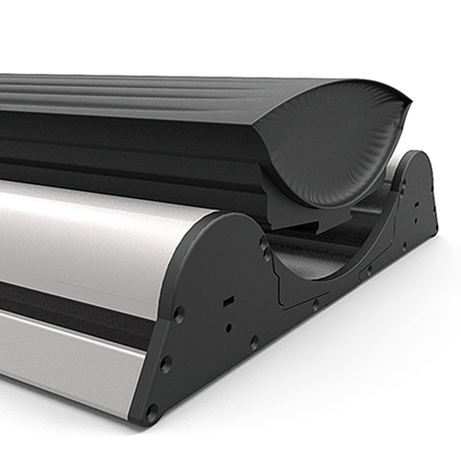 Outdoor Roll-up Waterbase, dubbelsidig kassett, 85 x 160-200 cm