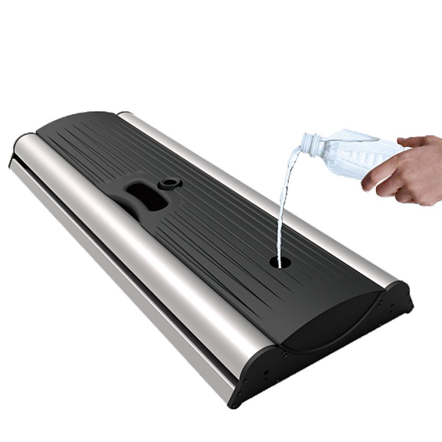 Outdoor Roll-up Waterbase, dubbelsidig kassett, 85 x 160-200 cm