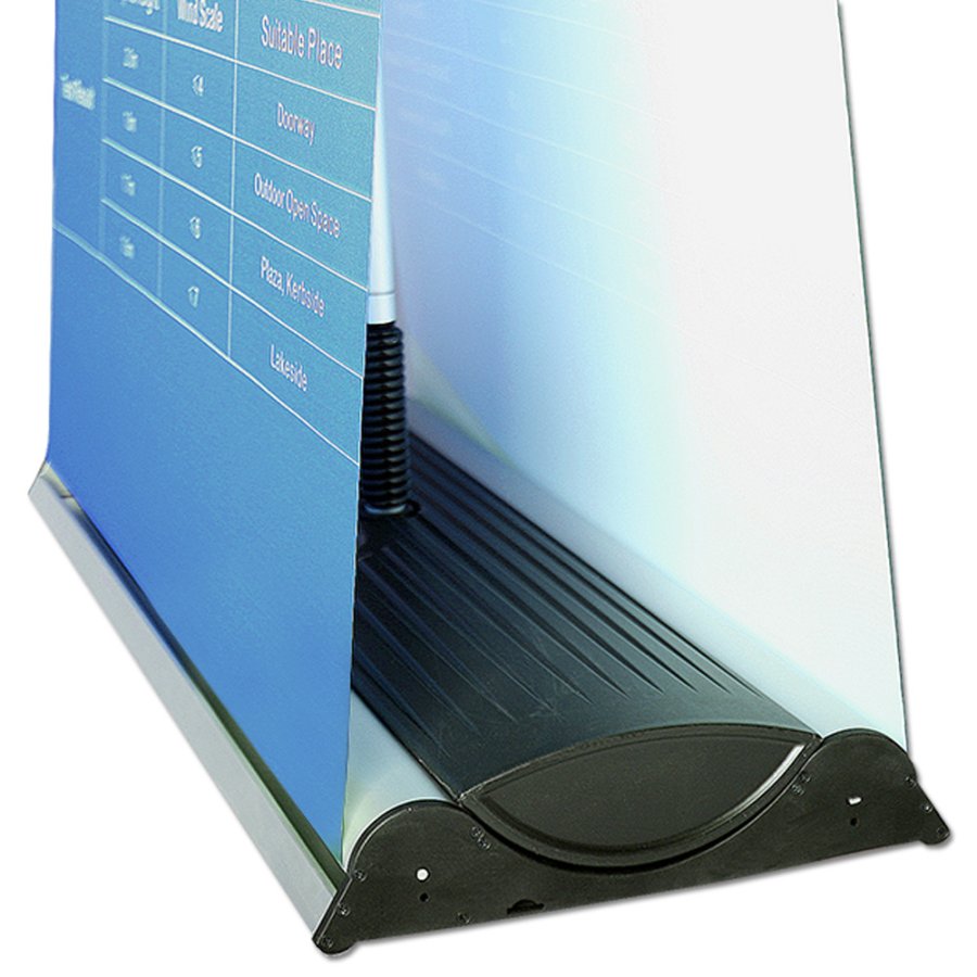 Outdoor Roll-up Waterbase, dubbelsidig kassett, 85 x 160-200 cm