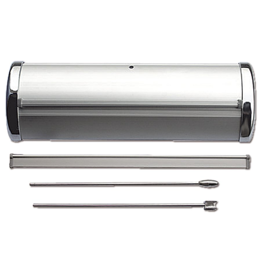 Mini Roll-up, enkelsidig kassett, silver, A4