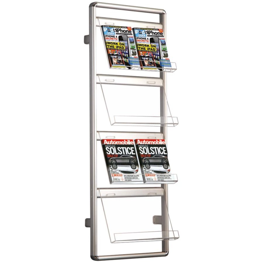 Info Line Wall Broschyrh&aring;llare f&ouml;r v&auml;gg - 8xA4 - 21x29,7 cm