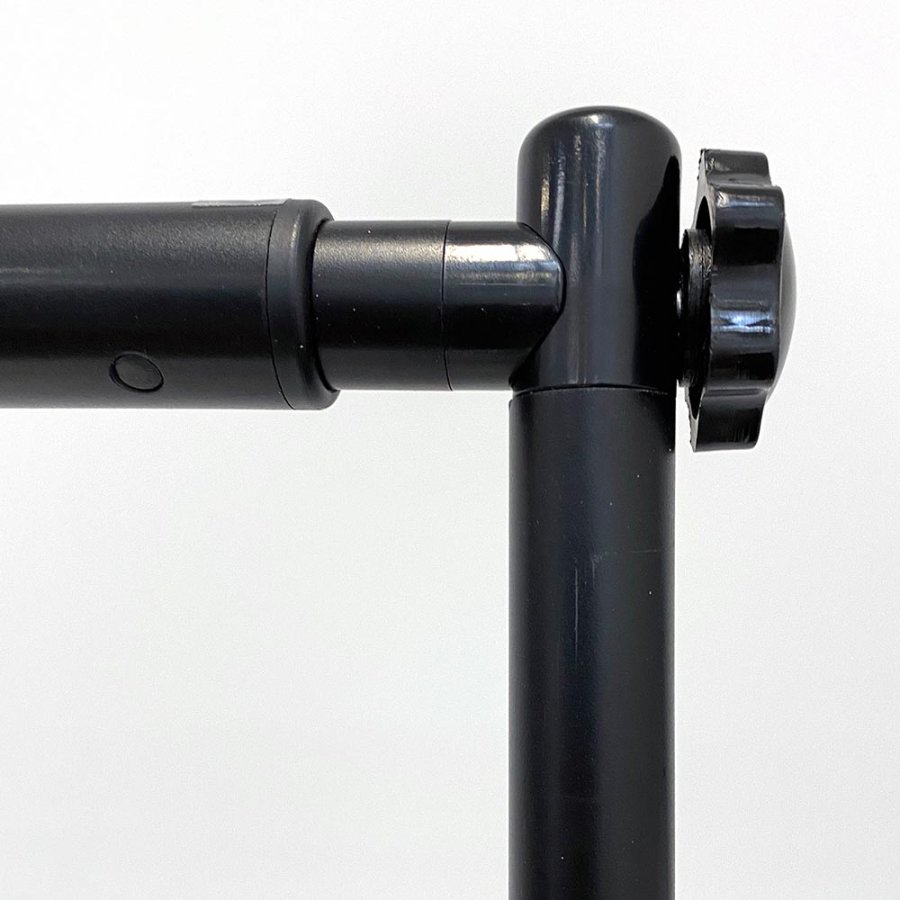 Teleskopisk bannerv&auml;gg f&ouml;r m&auml;ssa med v&auml;ska, max 240 x 240 cm, svart