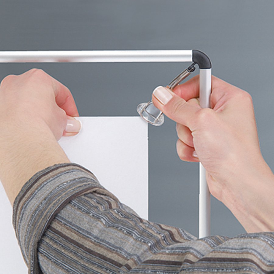 Posterb&aring;re Affischram dubbelsidig - A1 - silver