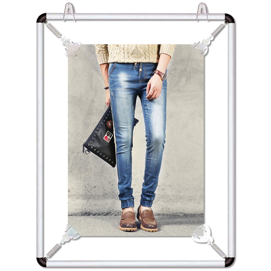 Posterb&aring;re Affischram dubbelsidig - 50x70 cm - silver