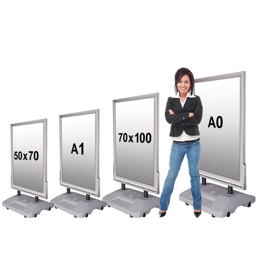 Gatupratare, Wind-Sign Waterbase, silver, A0 - 84,1 x 118,9 cm