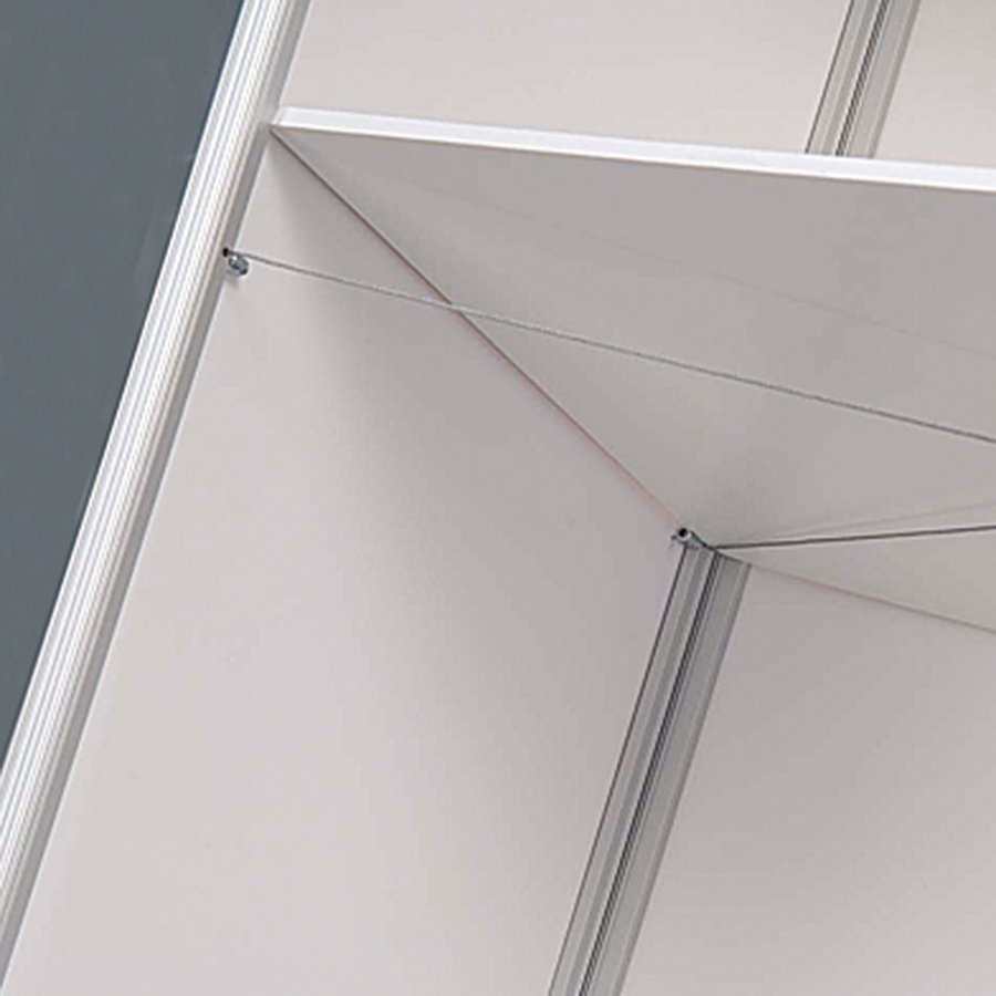 Sv&auml;ngd utst&auml;llningsdisk med bordsskiva i tr&auml;look