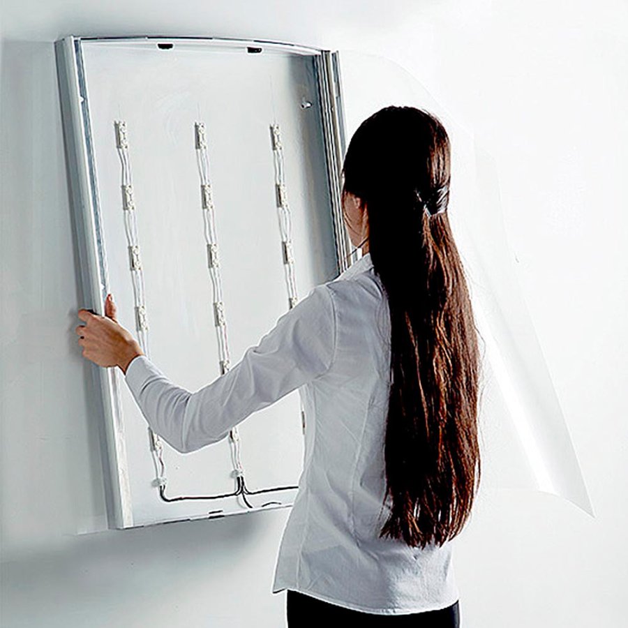 LED Convex ljusram Enkelsidig - 50x70cm